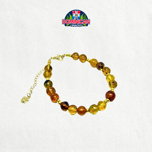 Amber Bead Bracelet: A Timeless Piece of Natural Elegance, Proudly Dominican