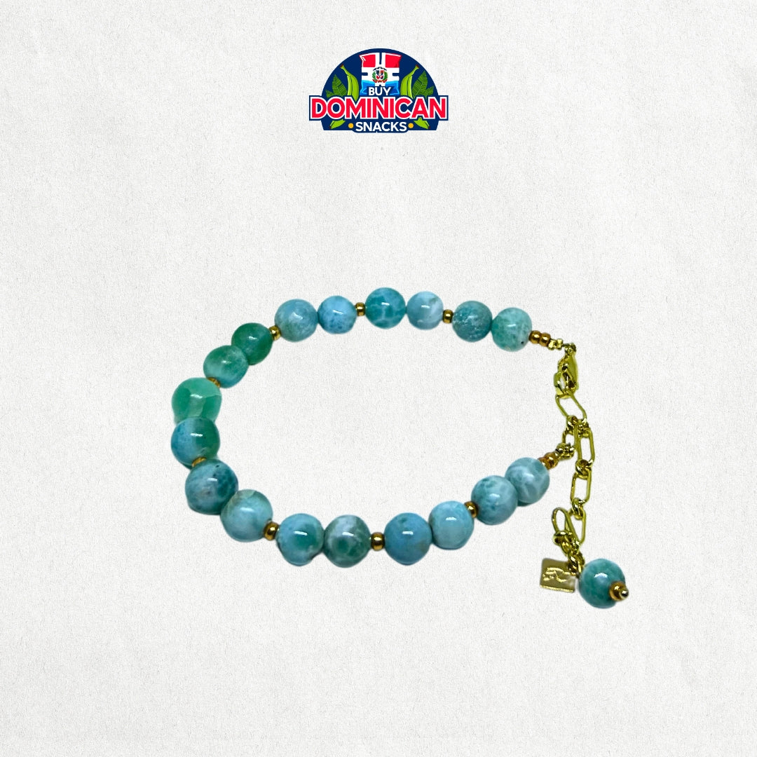 Larimar Bead Bracelet: A Stunning Piece of Dominican Natural Beauty