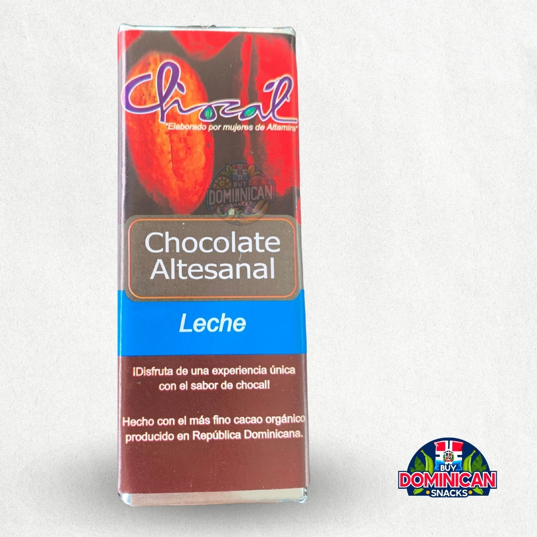 Chocolate con leche artesanal Chocal 28g - Barra de chocolate dominicano