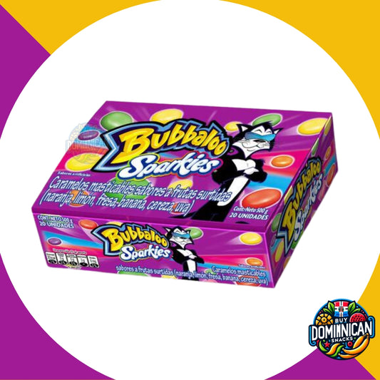 Bubbaloo Sparkies Caramel Candy - 20 Units / 25g