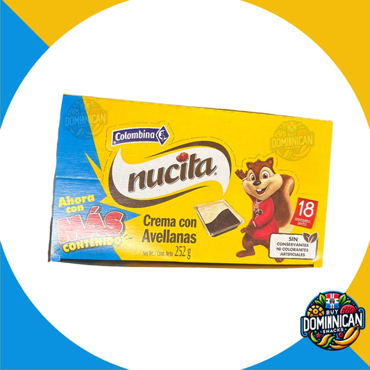 Colombina Nucita Cream with Hazelnuts - 18 Units 252g