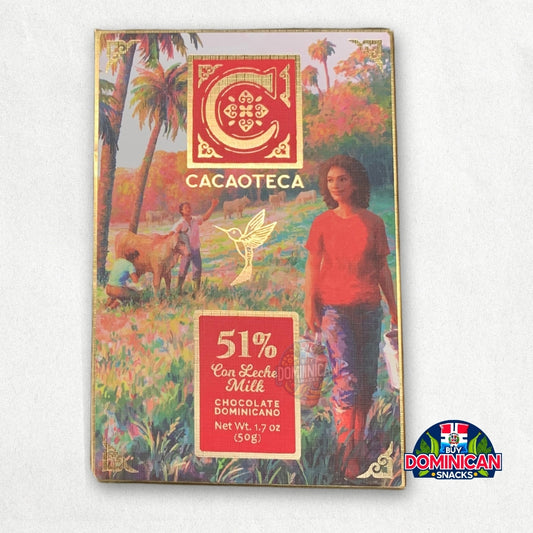 Cacaoteca Dark Milky 51% - 50g of dominican chocolate