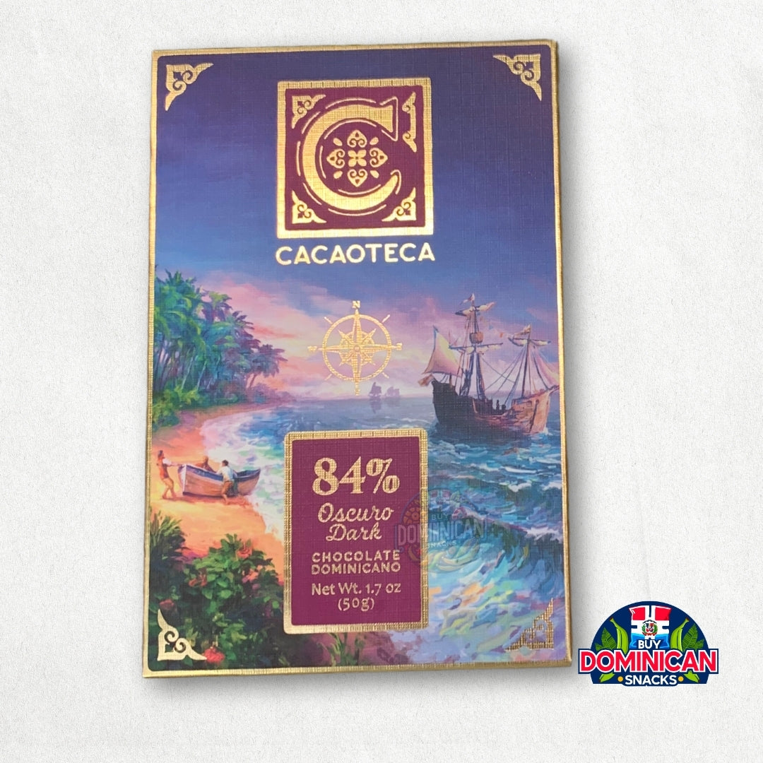 Cacaoteca Arka Dark 84%- 50g of premium Dominican dark chocolate