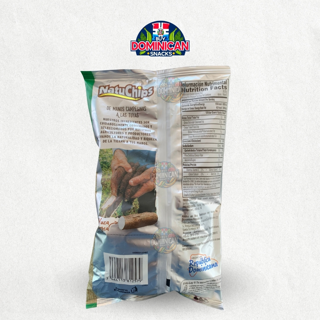 Caribas Natuchips Plátano Chips Originales Salados 55g / snack 100% dominicano