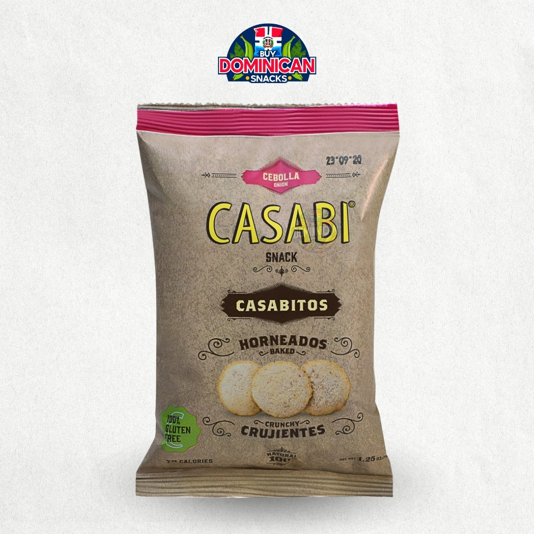 Dominican Chip Onion Casabe - Casabi Onion Snack - 35g