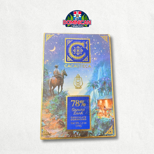 Cacaoteca Oscuro Dark 78% -50g de cacao ecológico bajo en azúcar