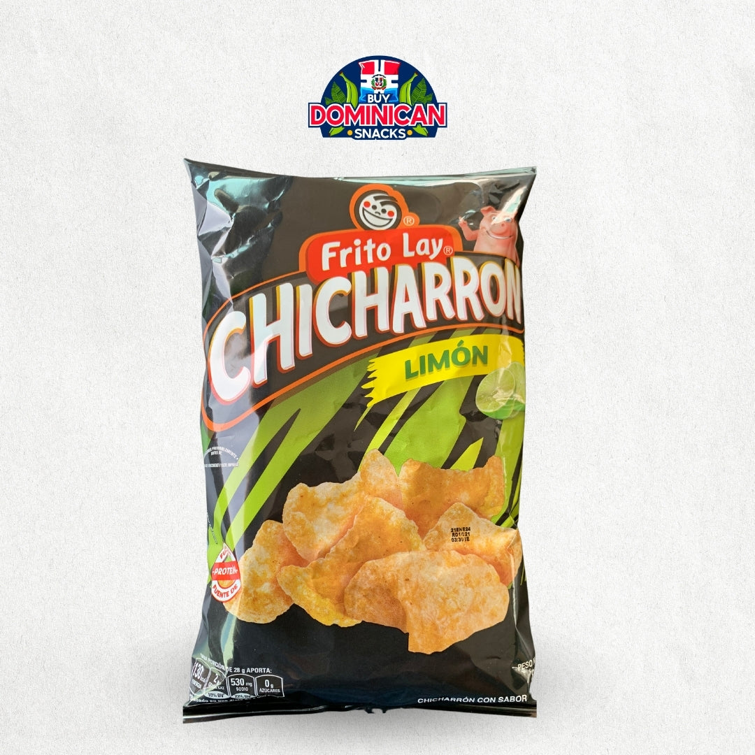 Crispy Dominican Chicharrón - Frito Lay Lemon Pork Rind Chips | Dominican snacks  27g- 80g