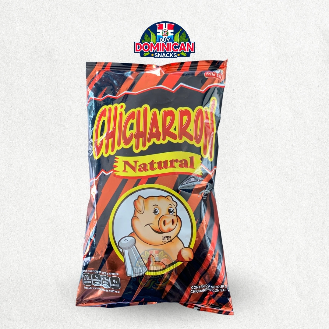 Chicharrón dominicano crujiente - Chips de chicharrón natural Frito Lay - 80g | Snacks Dominicanos