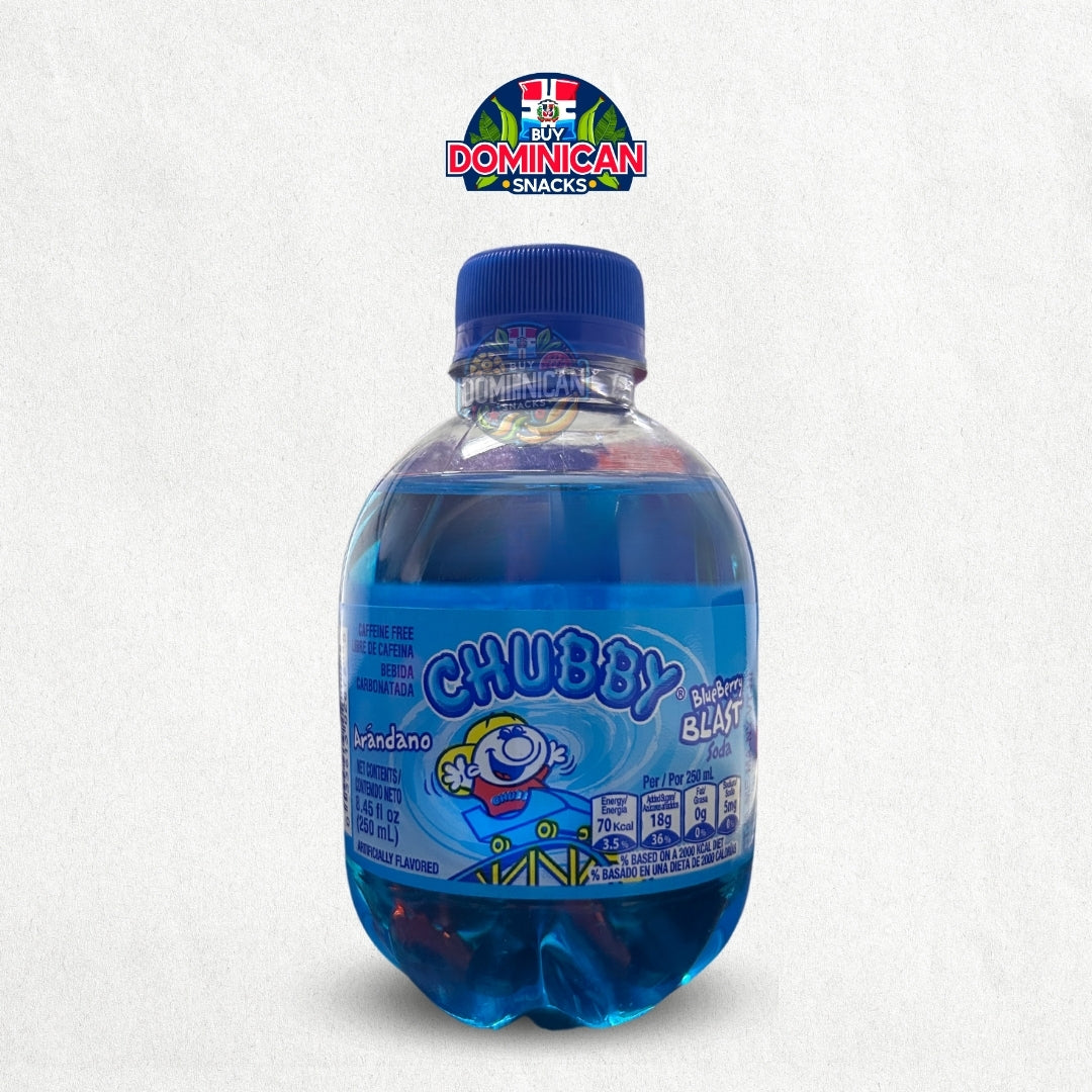 Chubby Flavored Soda Grape, Strawberry, and Blueberry -250ml