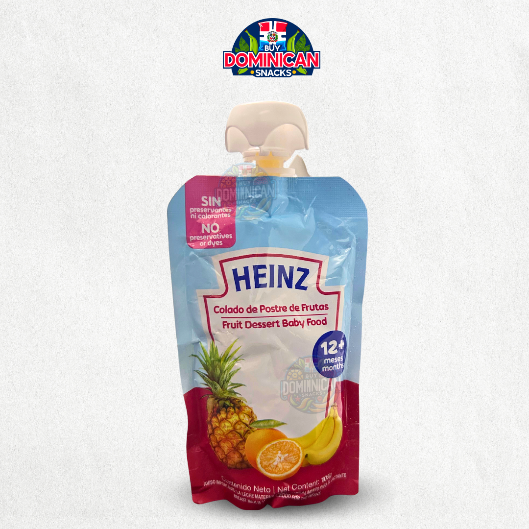 Compota de frutas Heinz - postre de manzana, pera, fruta mixta, melocotón, guayaba y postre de frutas 113g