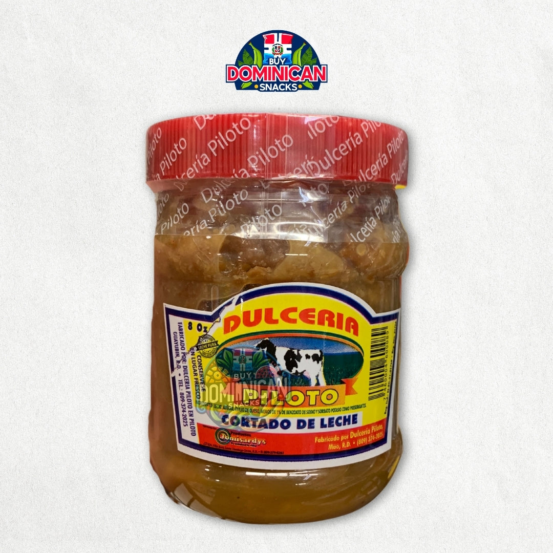 Dulcería Piloto Sweet Curdled Milk- A taste of Dominican indulgence in  8oz.