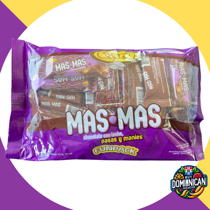 Cortes MAS MAS Fun Size Milk Chocolate with Raisins and Peanuts Candy ...