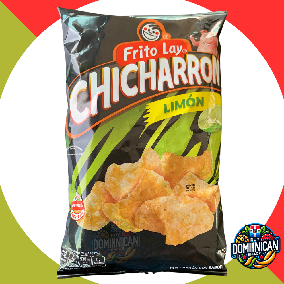 Crispy Dominican Chicharrón Frito Lay Lemon Pork Rind Chips Chicha