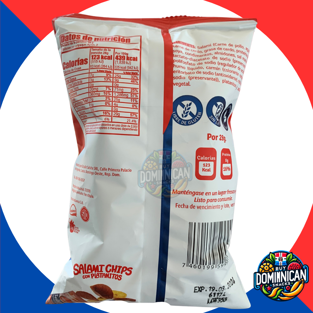 Dominican Salami Chips with Plantain / Chips de Salami con Platanitos