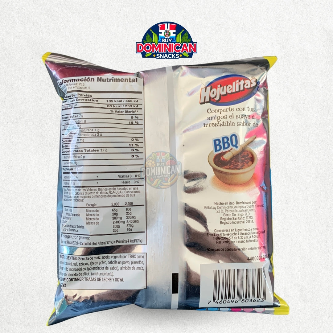 Dominican Chips - Hojuelitas BBQ Corn Chips | Dominican BBQ chips| Authentic Dominican Snack