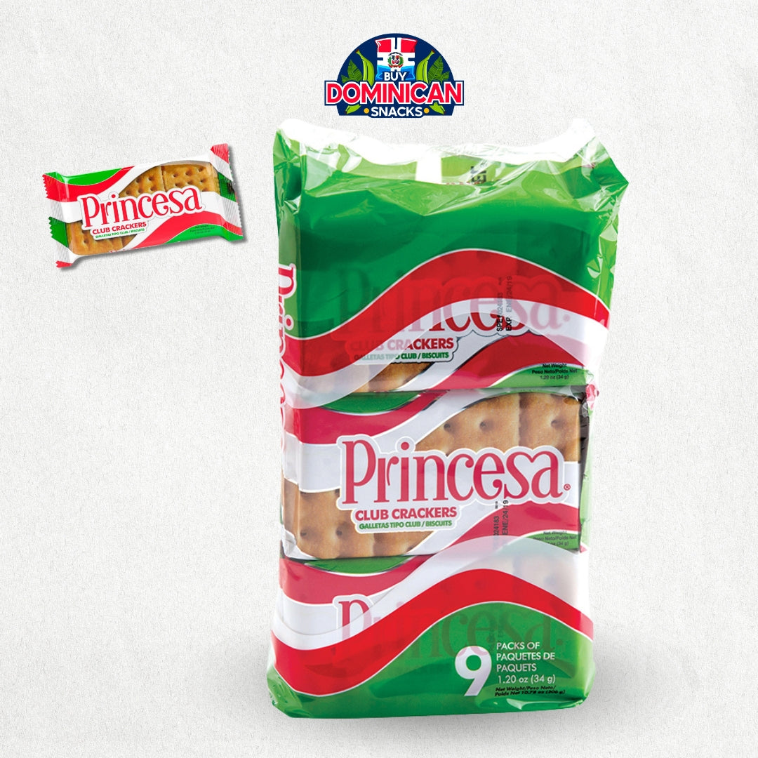 Princesa Club Crackers 9 Pack 34g / Galleta tipo Club Princesa 9 Pack 34g