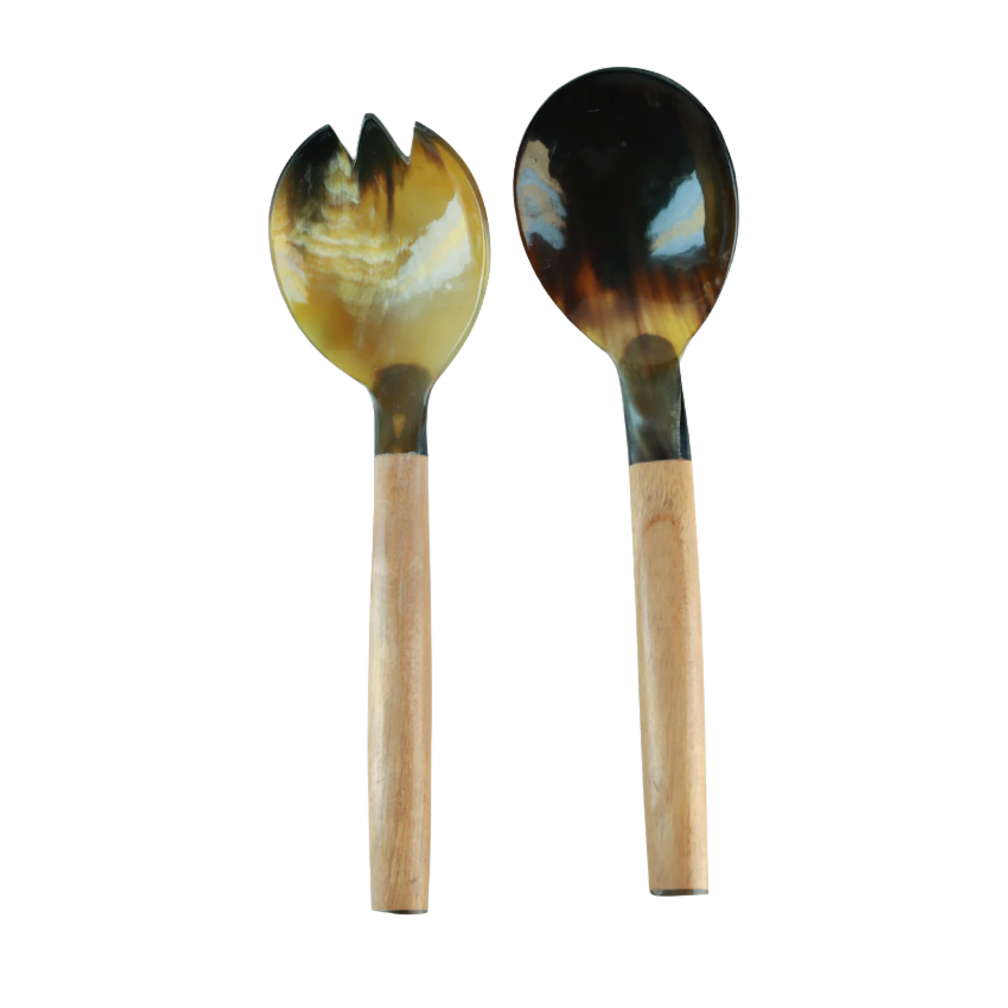 Wood & Horn Salad Bowl