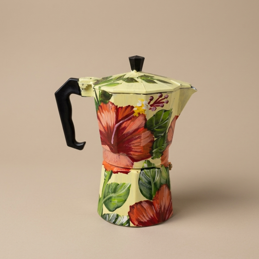 Hand-Painted Dominican Coffee Maker
