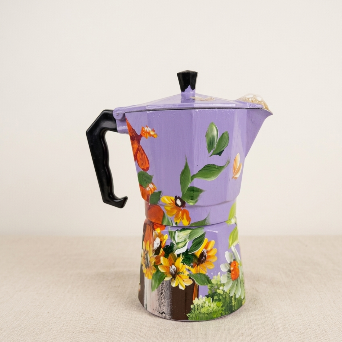 Hand-Painted Dominican Coffee Maker