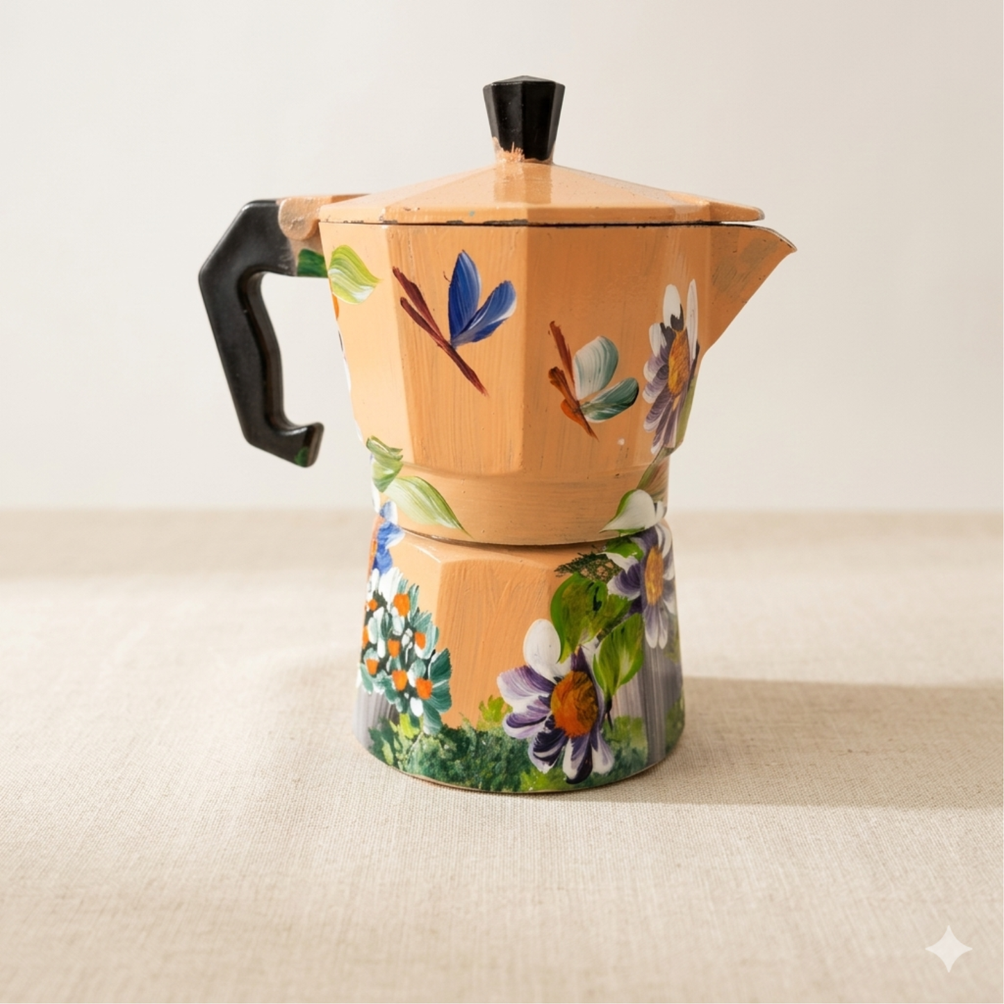 Hand-Painted Dominican Coffee Maker