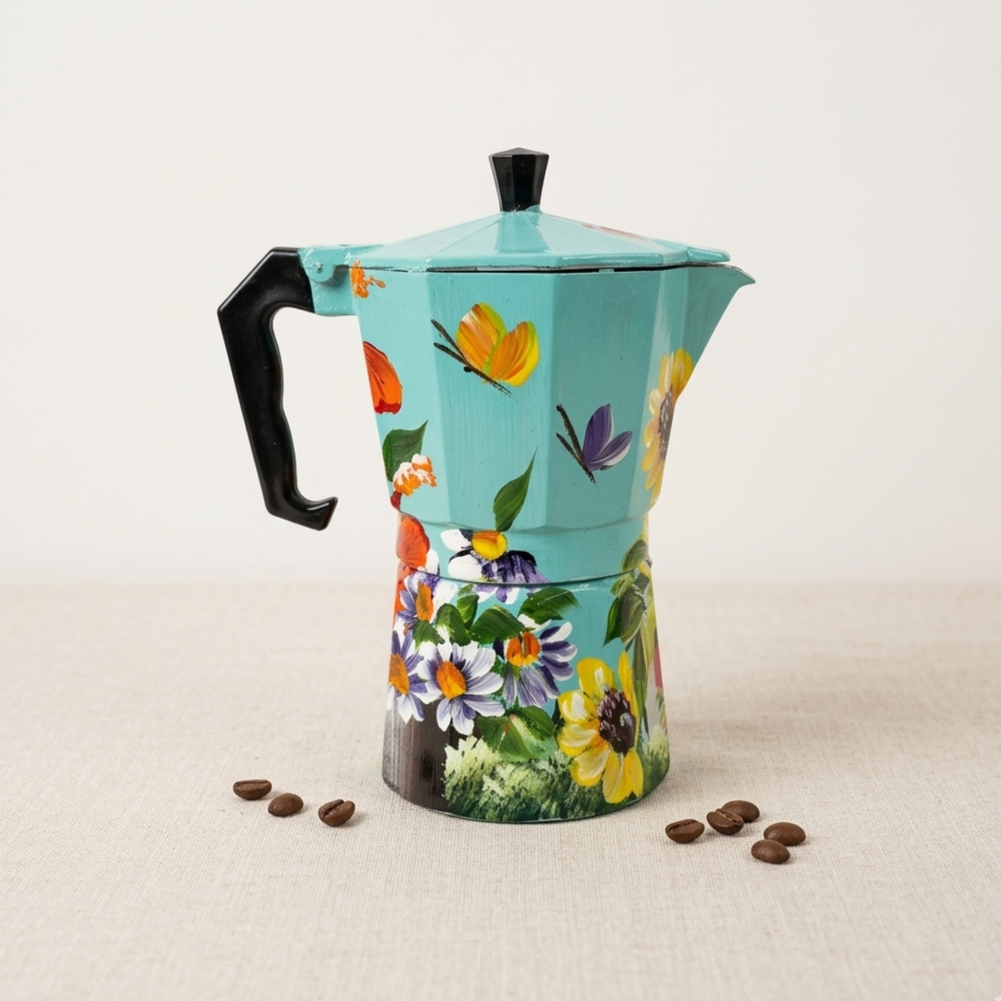 Hand-Painted Dominican Coffee Maker