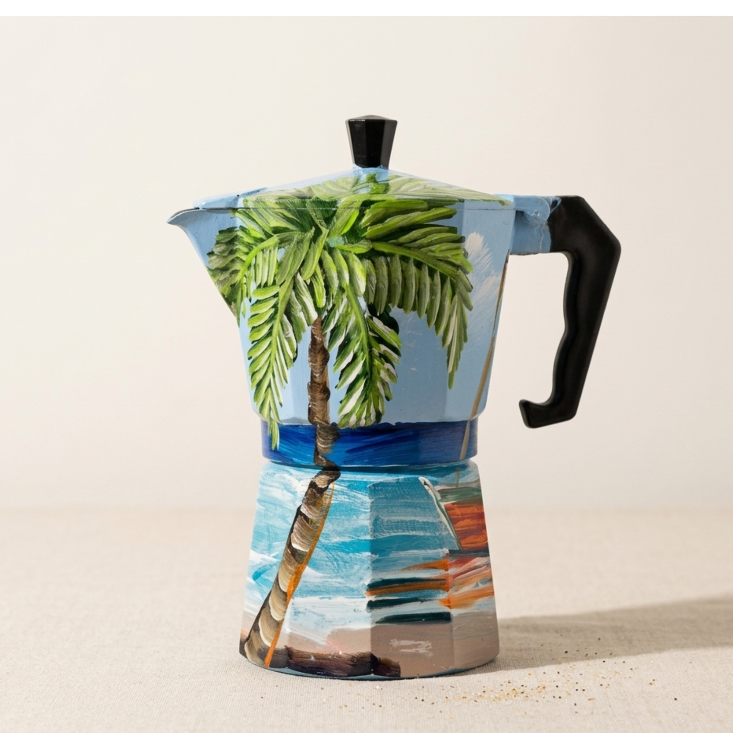 Hand-Painted Dominican Coffee Maker