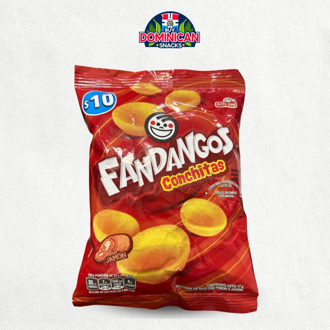 Frito Lay Fandango Conchitas Snacks de Maíz Sabor Jamón - 17g