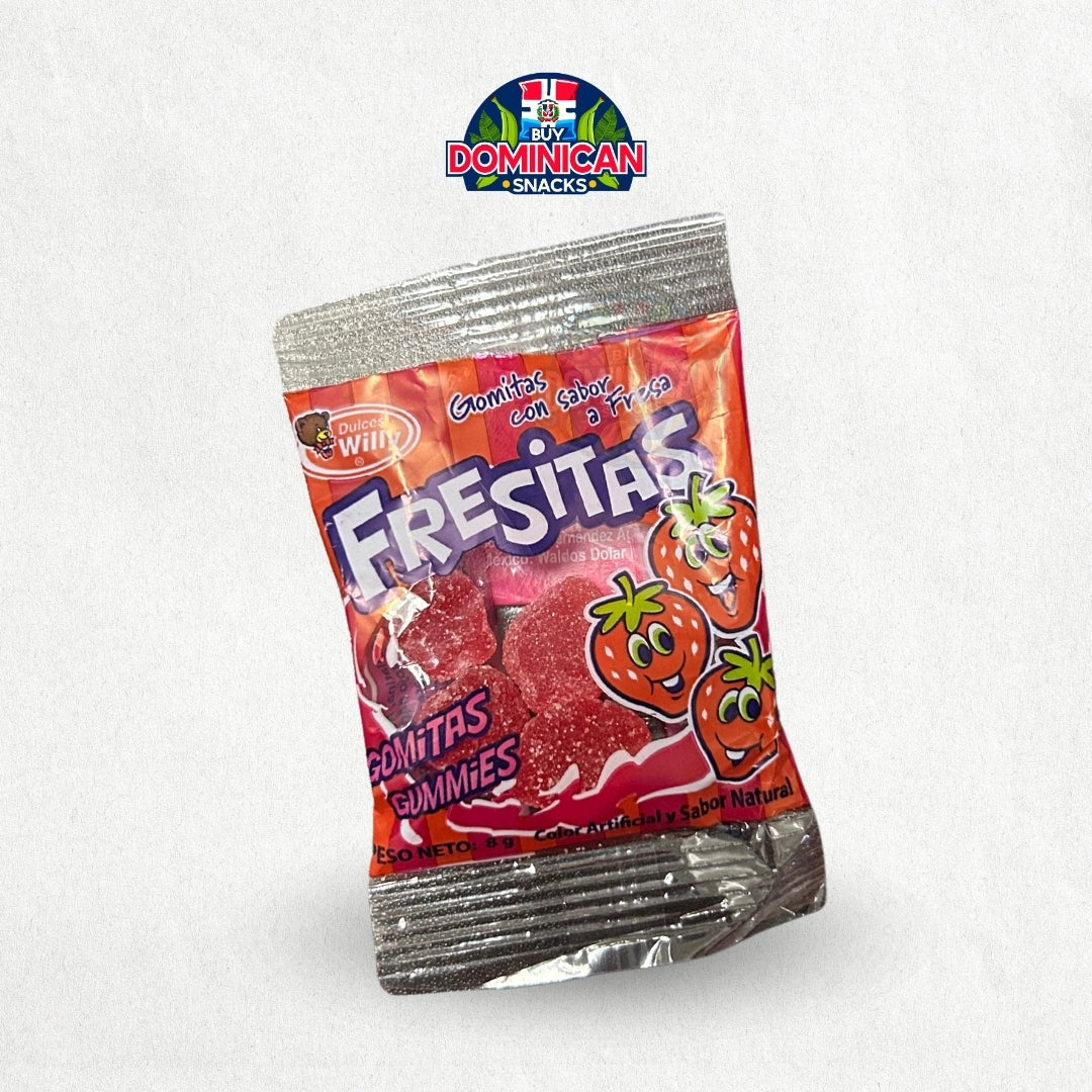 Dulceria Willy Fresitas Strawberry Gummies 8g - classic dominican ...