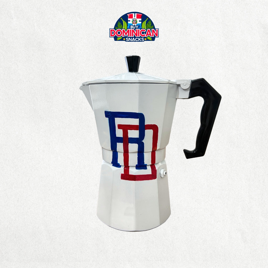 Dominican Flag Design Coffee Maker - 6 cups