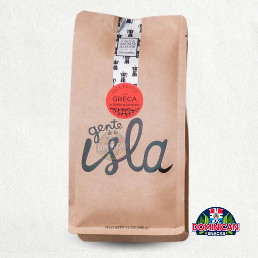 Gente De La Isla Intense and Determined Ground Bean Coffee - 330g Specialty Dominican Coffee.