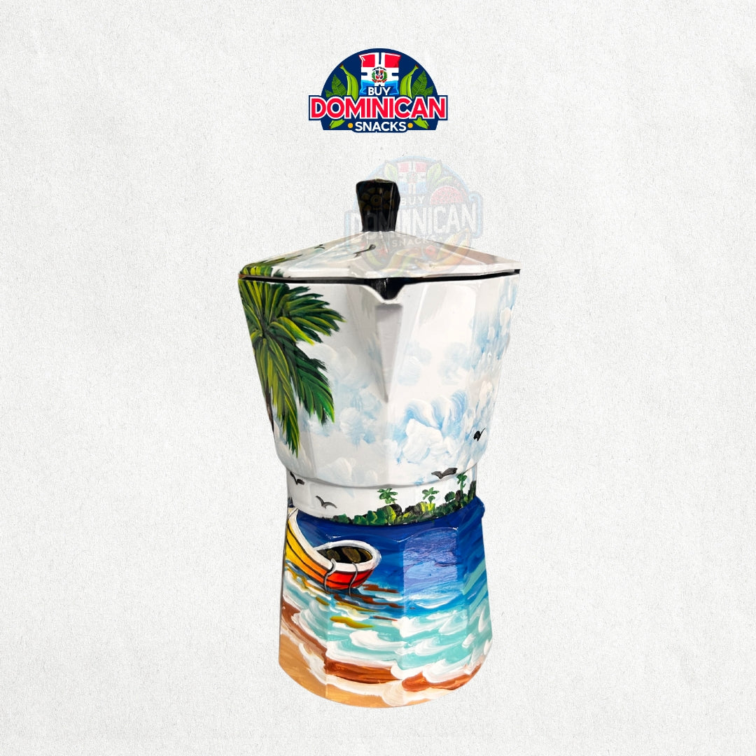 🏖️ Beach Design Coffee Pot: Embrace Coastal Charm in Every Sip 🏖️