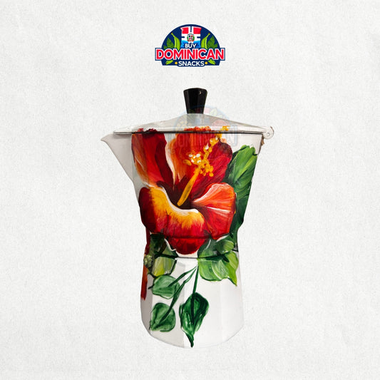 ☕ Cayenne Flower Coffee Pot: Celebrate Dominican Craftsmanship and Charm ☕