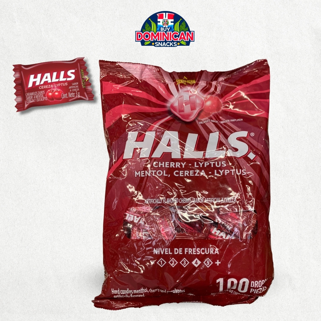 Halls Cherry-Lyptus Mint - 100UND of Cherry freshness 300g