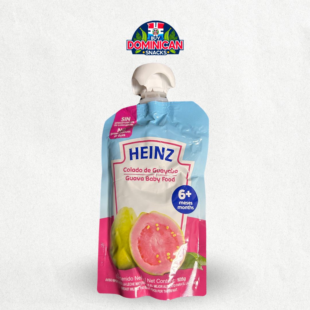 Compota de frutas Heinz - postre de manzana, pera, fruta mixta, melocotón, guayaba y postre de frutas 113g