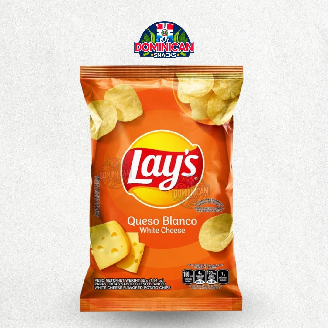 Papas fritas Lay's de queso blanco y limón - Indulgencia dominicana de papas fritas - | Papitas Fritas Con Queso Blanco y Limón Lay's - 55g- 200g