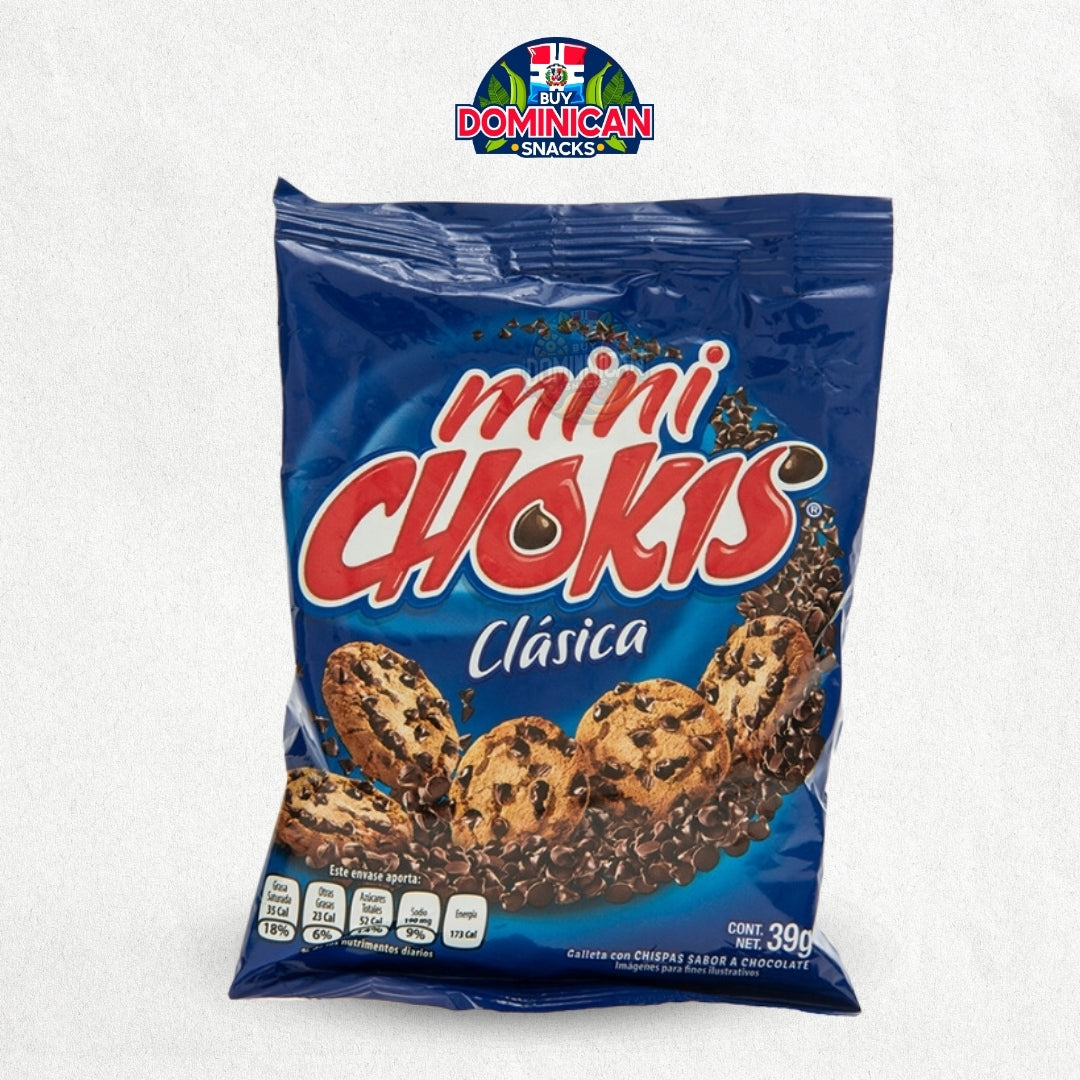 Mini chokis Gamesa - 39g de galletas clásicas con pepitas de chocolate