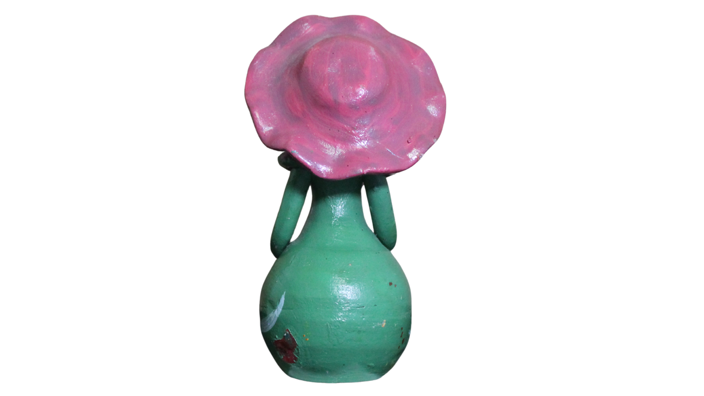Dominican Figurine Pink Hat
