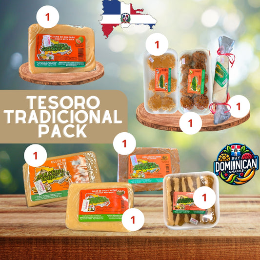 Dulcería Rodriguez Tesoro Tradicional Pack - 8 units of traditional dominican desserts