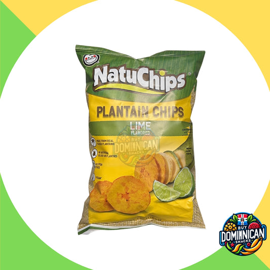 Natuchips Lime flavored plantain chips - 113g