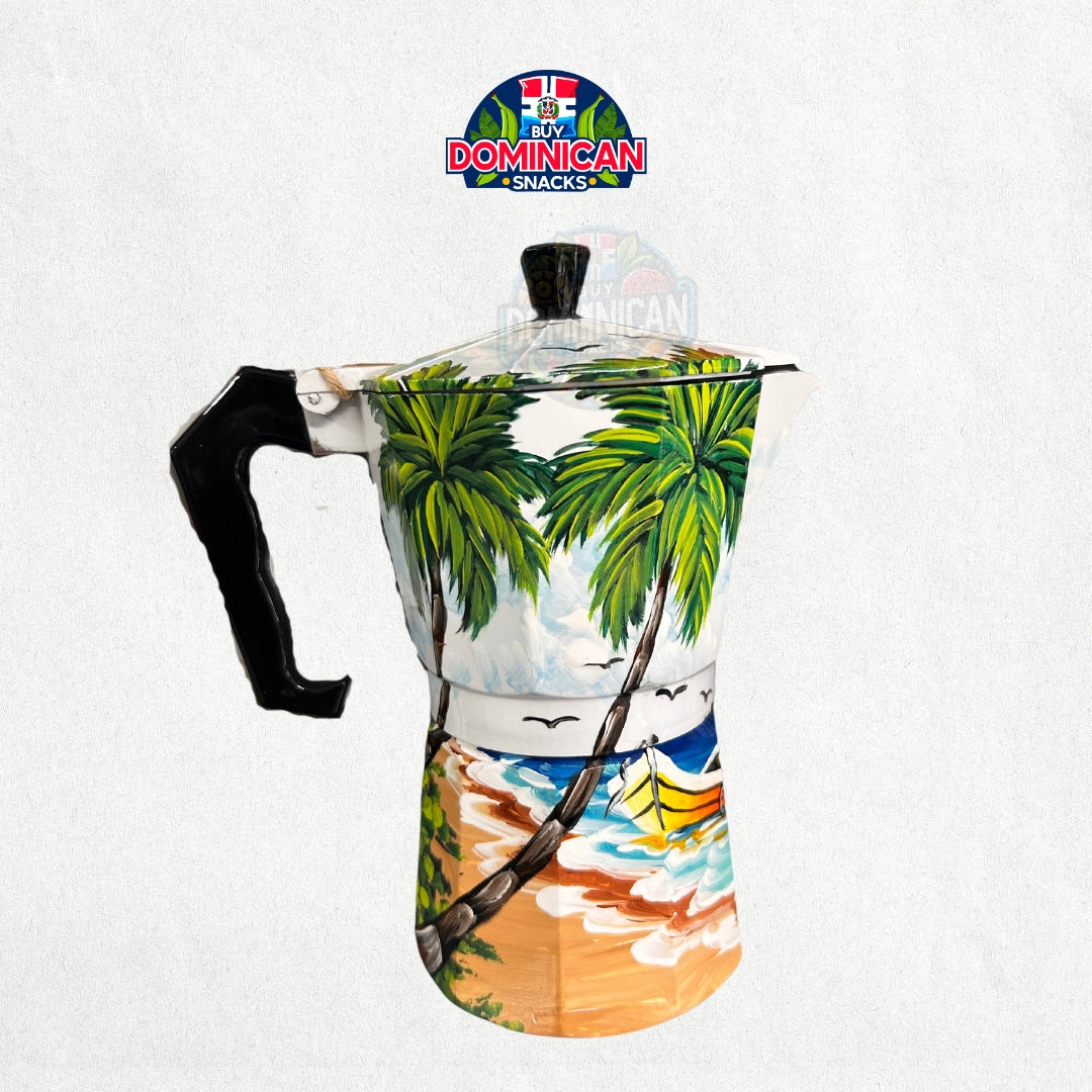 🏖️ Beach Design Coffee Pot: Embrace Coastal Charm in Every Sip 🏖️