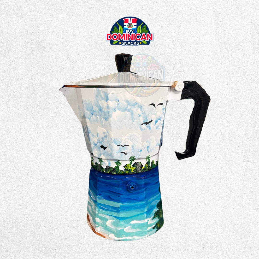 🏖️ Beach Design Coffee Pot: Embrace Coastal Charm in Every Sip 🏖️