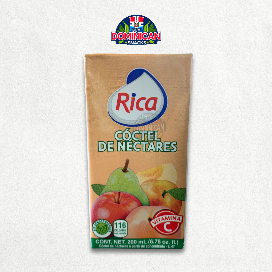 Zumo Cóctel Rica Néctar 200ml - Jugo Rica Dominicano