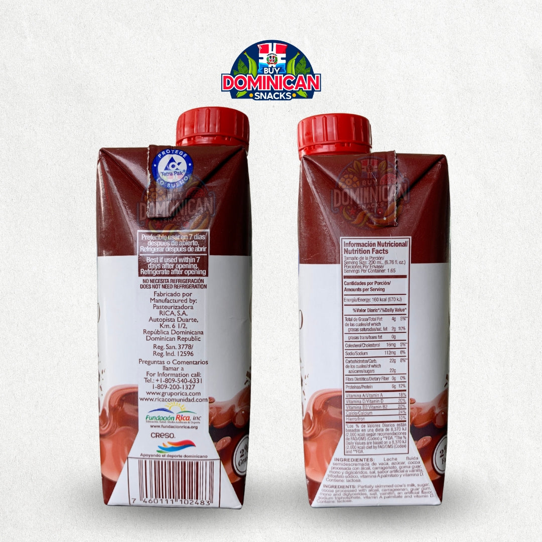 Rica Chocorica Partially Skimmed Chocolate Milk 330ml