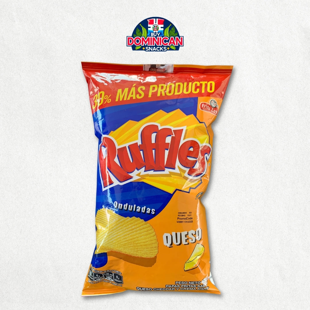 Cheddar Ruffles Potato Chips - Dominican Chips Cheesy Delight | - 55g ...