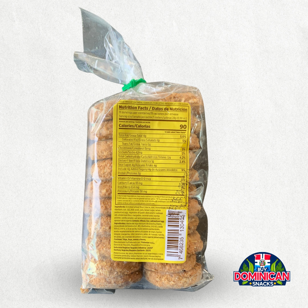 Molino del Sol Whole Wheat Oatmeal Cookies 308g